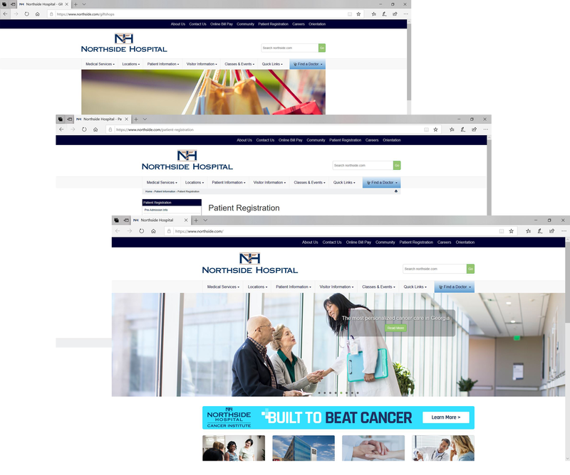 Competitive analysis of comparable healthcare websites 2